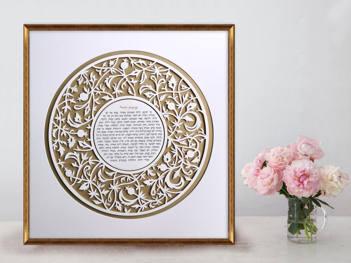 A photo gallery showcasing a variety of inspiring and custom Ketubah designs.